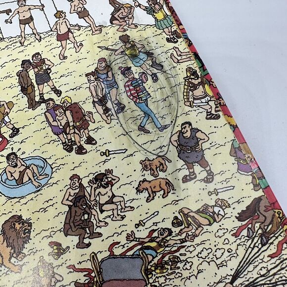 Lot of 2 VINTAGE 1987 Where's Waldo 1st Edition 1988 Find Waldo Now MARKED PAGES - Picture 8 of 12